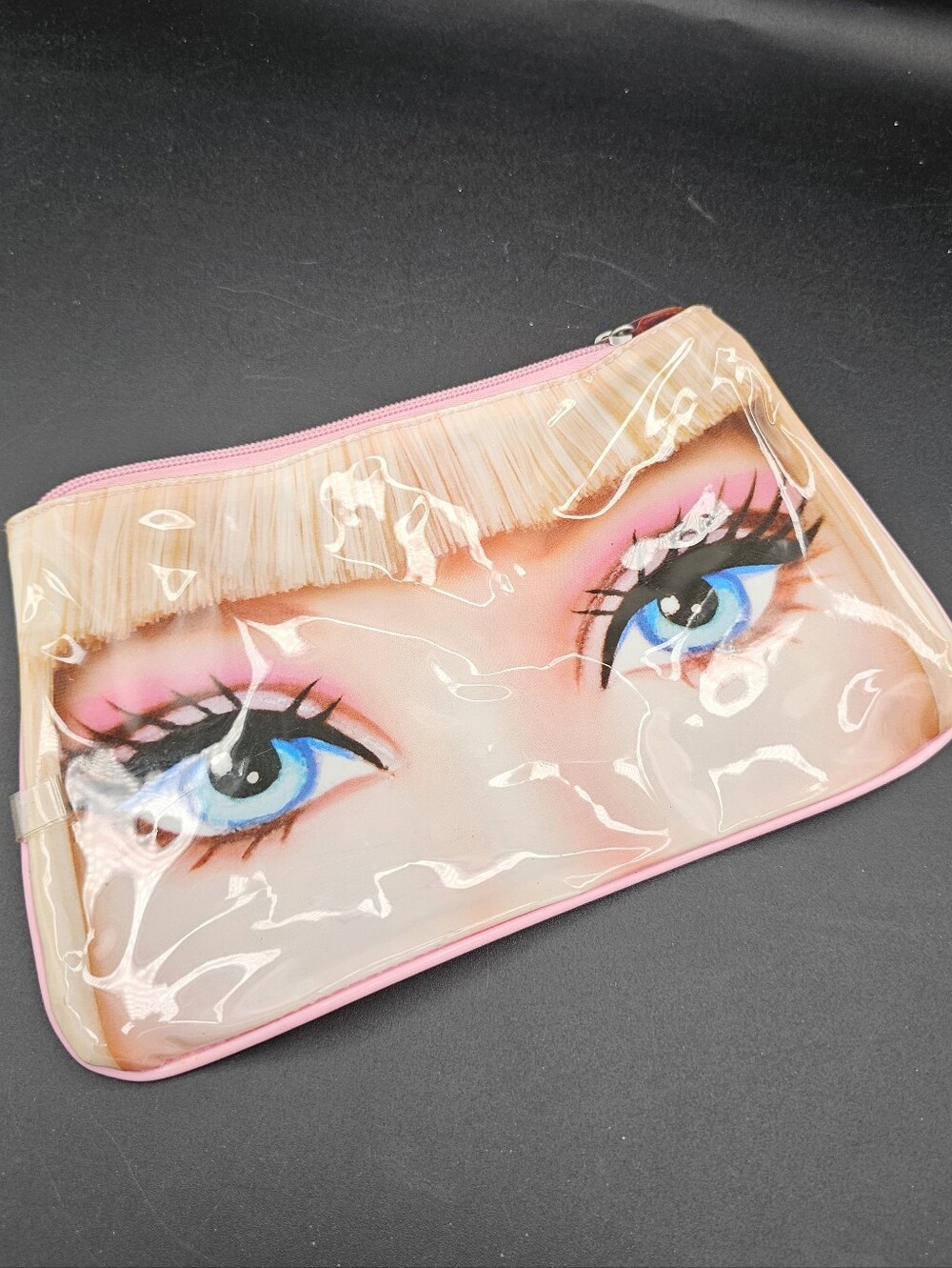 Y2K Style Barbie Macro Eyes Cosmetic Pouch Make Up Storage Animations RN 118976